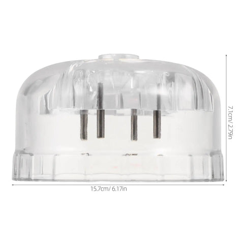 No-Fuss Smoke Alarm Sensor Removal Tool And Ceiling Plate Replacement Cup, clear extraction tool dimensions 15.7cm x 7.1cm.