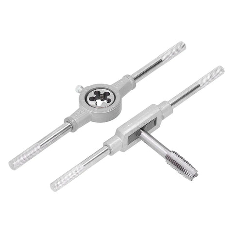 High Performance Metric Tap And Die Set With 60HRC Hardened Steel For Perfect Thread Repair On Metal And Automotive Parts. Ideal For DIY Garage Mechanics And Hard Use Projects Needing Durable Hacks In Your Toolbox Today. M25 tap wrench and die holder