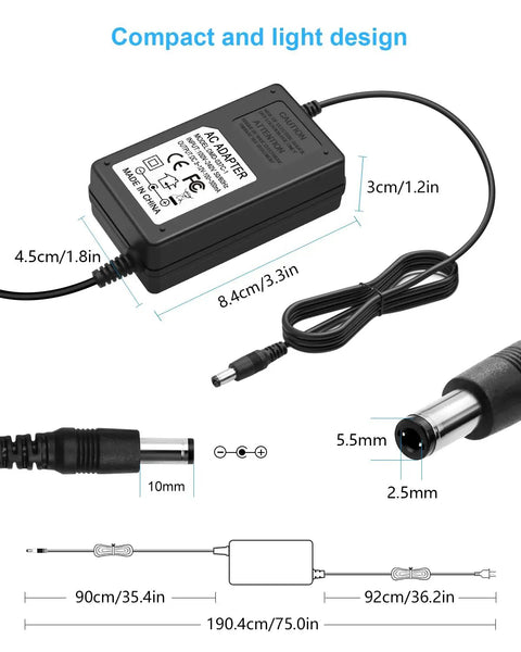 12V PWM Fan Speed Controller And Power Supply For PC Cooling Rig 100 To 240V AC To DC 3 To 12V Adjustable 24W adapter dimensions