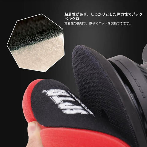 Close-up of interchangeable pad for Cordless Car Buffer Polisher With Two 12V Lithium Batteries Brushless Motor And Variable Speed 2500 To 5000 RPM Portable Polishing Kit With Pads For Waxing And Detailing On The Go