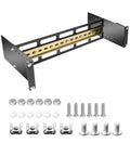 Rack Ready 19 Inch Rack Mount DIN Rail Kit, Depth Adjustable 2U DIN Rail Chassis with mounting hardware