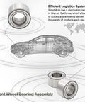 Front Wheel Hub Bearing Replacement Kit 510063 Ready to Bolt In for various models with logistics system diagram.