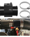 Ridiculously Solid Aluminum Water Temp Joint Pipe With Clamps, 38Mm Radiator Hose Adapter Fitting for Engine Cooling Mods and clamps.