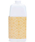 Gallon of Glamorous Wash High Maintenance Laundry Detergent 128 Oz Floral Woody Scent with decorative yellow label design