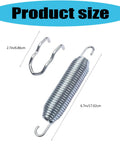 Product size of Top Rated Deck Idler Tension Anchor Fitting For Mowers with durable metal spring, dimensions shown.