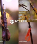 All In One Bass Fishing Lures Kit For Freshwater With Animated Swimbaits, showcasing various rigs on a fishing rod.