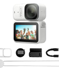 Wearable 4K Action Camera With Cap Mount, Ultra Lightweight 54g, accessories displayed, 1.3 Inch Sensor, 4K60fps Video
