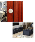 White Ceramic Cracked Cabinet Handles installed on bedroom and living room furniture, featuring vintage elegant drawer knobs.
