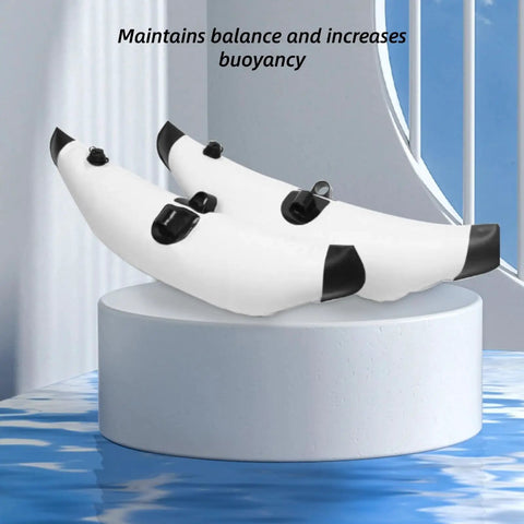 Go To Outrigger Stabilizer Kit For Kayaks And Canoes Lightweight Portable Paddling Accessory In White on display platform