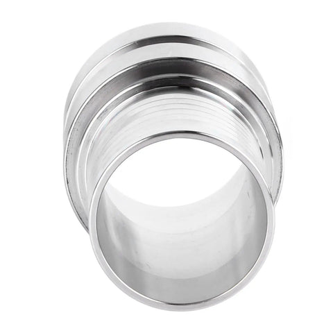 Workhorse E Type Male Cam And Groove Quick Connector In Stainless Steel For 1.5 Inch Hose Shank Fitting Built To Last For Hydraulic Systems Industrial Production And Water Supply Lines, front view