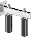 Beefy 6 Inch Sliding Gate Guide Roller with UHMW Nylon & Steel Bracket for Driveway Gates