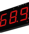 SW 525A Sound Level Meter With Alarm 30 To 130 dB Large Red LCD Display Wall Hanging Noise Tester showing 68.9 dB