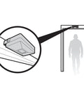 Easy Install Door Alarm With 16x12 Foot Detection Area And 70dB Alert, Battery Powered Motion Sensor For Small Shops, No Fuss Setup