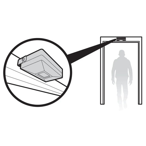 Easy Install Door Alarm With 16x12 Foot Detection Area And 70dB Alert, Battery Powered Motion Sensor For Small Shops, No Fuss Setup