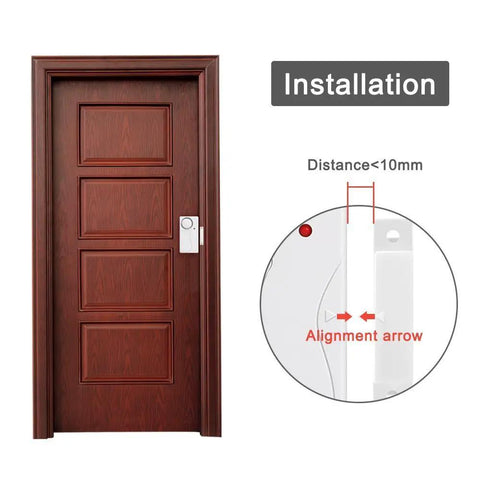 Wireless Door And Window Alarm System With Remote Arm Disarm Panic And Doorbell Modes 105 Decibel No Fuss Quick Setup Magnetic Trigger Easy Peel And Stick Installation Deterrent For Thieves With Extra Remotes