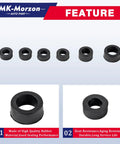 Black rubber seals for 7.3L Power Stroke Diesel Fuel Line Kit With Rubber Seals For 1999 2003 Ford F Series Super Duty Excursion And Econoline