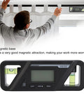 Dead Nuts Accurate Digital Level With Rock Solid Magnetic Base And Bright Lcd Screen And Precision Inclinometer And Angle Finder Tool For Woodworking And Auto Shop Jobs, magnetic base closeup with LCD screen for precise leveling.