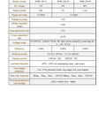 Product parameter table for 24V DC 5A DIN Rail Power Supply 120W With 100-240VAC Input, Switch Mode Converter For Industrial Control Panels