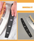 Ten Piece Pizza Cutter Sleeve Protectors With Edge Guard And Portable Design Universal Knife Guards for blades with wooden handles