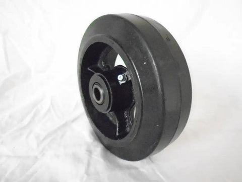 Bulletproof Heavy Duty Swivel Casters Kingpinless Design Smooth Roll Rubber On Steel Wheels Handles 550 Lbs Per Unit Four Pack wheel rubber steel construction