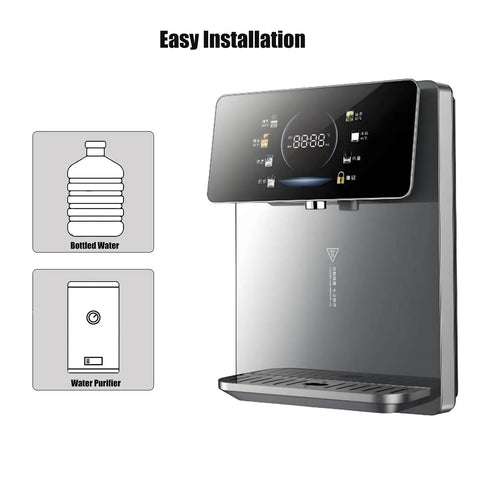 2200W Wall Mounted Water Dispenser With Kid Safe Lock, Adjustable Temperature, Big Touchscreen, Easy Installation Diagram