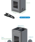 Two Way Battery Charging Dock For Mini 5 Pro And Mini Series Drones With Fast Dual Charge In 60 Minutes Smart Storage Mode