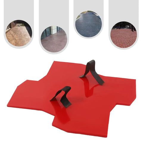 Realistic Concrete Stamping Mats 23 By 23 Inches Polyurethane Seamless Stamp For Outdoor Imprinting Texture Stone Slate Mat Durable