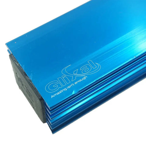 Close-up of a blue High Performance Racing CDI Box For GY6 Engines No Rev Limit 50cc To 150cc Chinese Scooters.