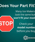Ice Maker Replacement For Samsung Fridge RF2 Compatible With DA97-15217D AP6261445 DA97-12317A caution sign text check model number