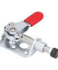 Push Pull Toggle Clamp With 40kg Holding Capacity Stainless Steel Built Tough Quick Positioning Fixture For Welding Mold Testing Jig Electronics Installation Reliable Clamp For Parts And Assemblies, red handle