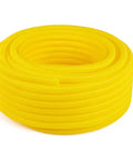 Beefy Heavy Duty Yellow HDPE Wire Loom Tubing Non Split Corrugated Cable Protector 1.5 Inch Diameter 100 Feet Direct Burial Ready