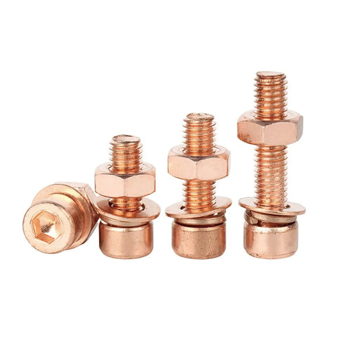 Stainless Steel Hex Socket Head Cap Screws And Nuts Kit With Flat And Spring Washers M3 To M8, SS304 hardware set shown