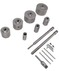 Rock Solid Concrete Hole Saw Kit 1 3/16 to 4 5/16 Inch Drill Bits Set For Brick Block And HVAC Jobs With Tungsten Steel Cutters And Storage Box, seven hole saws and drill bits