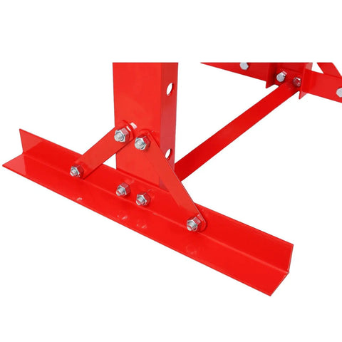 Base detail of Heavy Duty 12 Ton Hydraulic Shop Press With Built In Pressure Gauge And Toughened Steel Frame.