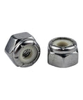 12-24 Nylon Insert Lock Nuts Made From 304 Stainless Steel 18-8 Nylock Hex Nuts Pack Of 25 Built Tough For Indoor Outdoor Use