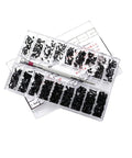 Small Screw Kit For Diyers And Pros Miniature Countersunk Flathead Screws In A Clear Storage Box Carbon Steel Perfect For Repairing Glasses Watches Electronics And More