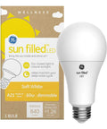 Sun Filled LED Light Bulb 60W Soft White A21 1 Pack with True Color packaging and bulb