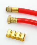 Top Shelf Brass 7325 Hose Ferrules For Air Line Repair Kit, Heavy Duty Fittings With Precision Specs For Industrial Garage Jobs And Durable Maintenance Needs Right Now brass hose ferrules on red air line
