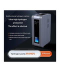 Hydrogen Inhalation Machine With 3000 Milliliters Per Minute Hydrogen Water Generator 99.99 Percent High Purity PEM Ionizer On Universal Wheels Triple Suction For Quick Energy Boost And Safe Easy Operation showcasing sleek design and 99.992% purity on display with PEM electrolysis efficiency.