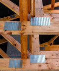 Ten Pack Truss Plates 4x6 Inch Pronged Mending Plates With Nail Teeth For Wood Trusses Construction on oak beams