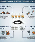 Three Sixteenths Inch Fuel Line Gas Filter Kit With 5mm Inline Fuel Filters, Shut Off Valve Petcock Petrol Switch image
