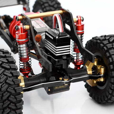 TRX4M Compatible All Metal 9Kg High Torque Servo Coreless Motor HV 4 8V with mount arm on 1/18 scale RC crawler chassis