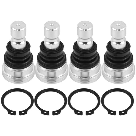 Upper And Lower Front Ball Joint Kit For Polaris RZR 570 800 900 All Models Ranger Sportsman Scrambler Replace 42 1037 7061187 7081505 7081580 7081666 7081924 Beefed Up Heavy Duty UTV Suspension Joint, 4-piece set