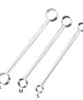 Three sizes of Heavy Duty High Carbon Steel PVC Pipe Bender tube bending tools with polished silver finish.
