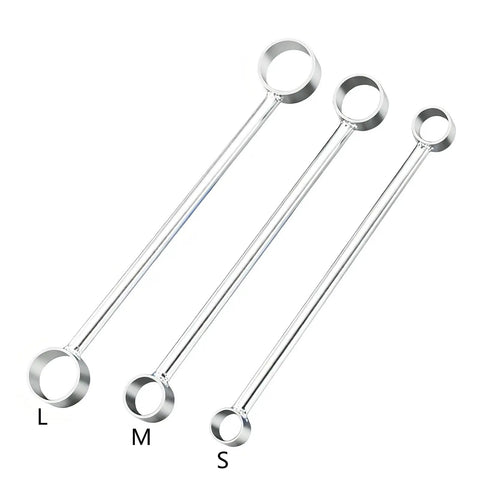 Three sizes of Heavy Duty High Carbon Steel PVC Pipe Bender tube bending tools with polished silver finish.