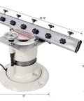 Built Like A Tank Cast Iron 6 Inch Bench Grinder With Half Horsepower Motor And Adjustable Precision Tool Rest side view