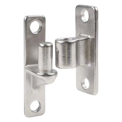 304 Stainless Steel Outdoor Hinges for Farm Fence Gates, Barn Doors, Garden Panels, and Heavy Duty Walls Built Tough, Rust Resistant, Weatherproof, Easy Install on Wood, Concrete, or Masonry; 304 stainless hinge pair with drilled holes