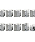 Dope Linear Bearing Slider For CNC Motion Control SC8UU SCS8UU Blocks, aluminum, top view of blocks set for precise automation.