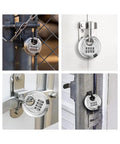 4 Pack 4 Digit Disc Padlocks With Hardened Steel Shackle For Sheds Lockers Storage Units Gym And Fences Shielded Circular Design