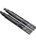 Heavy Duty Full Extension Drawer Slides Bottom Mounted Concealed Cabinet Hardware Professional Grade Smooth Glide Pair black metal components